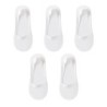 5Pairs Women Socks Breathable Invisible Silicone Non-slip Solid Color 